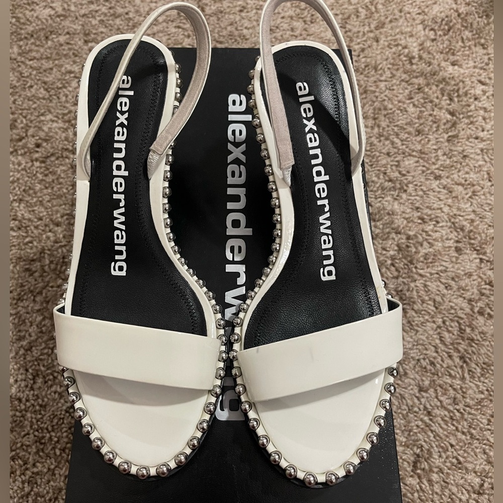 Alexander Wang Nova Low Logo Kitten heels
